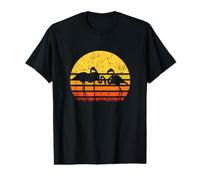 Flamingo Lover Gift Vintage Sunset Flamingo Value Graphic T-Shirt