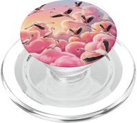 Flamingo Lover Pink Tropical Bird Aesthetic Nature Design PopSockets PopGrip for MagSafe
