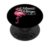 Flamingo Mama Mingo Cute Mom Humor PopSockets Adhesive PopGrip
