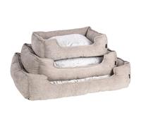 Flamingo Maylo Cat Basket Rectangular Beige Non-Slip Washable Comfortable