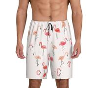 Flamingo. Men'S Soft Sleep Shorts, Comfy Lounge Sleeping Shorts Pants Breathable Summer Sleepwear