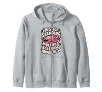 Flamingo MS Awareness I'm Still Standing Zip Hoodie