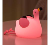 Flamingo Night Light for Kids, Dimmable LED Baby Night Light, Rechargeable Bedside Lamp, Portable Silicone Nursery Nightlight, Cute Pink Toys Baby Gifts for Girls Boys Bedroom Home Office Decor