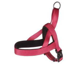 Flamingo Norwegian Harness Abbi Cherry Red Adjustable For Dogs With Handle