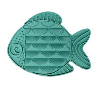 Flamingo Dog Treat Mat Nunu Fish Turquoise, NEW