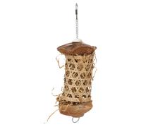 Flamingo Oca Parrot Toy Brown Natural Wood 7x7x29cm with Hanging System
