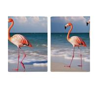 Flamingo On The Beach Leather Passport Holder Handmade Passport Cover with Card And Ticket Slot Easy Access Passport Case Passport Wallet Passport Holder for Women And Men, style, 20.3x13.8cm