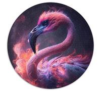 Flamingo Painting JigsawPuzzle 1000 Pieces for Adults Cardboard Jigsaw Challenging Brain Teaser for Teenagers, Family Game Night Fun 67.5x67.5cm