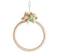 Flamingo Parakeet Toy Ring Adimo Beige 27X7X39 Cm Nibbling & Training