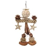 Flamingo Parrot Toy Kiko Brown 20x5.5x33 cm For Active Parrots