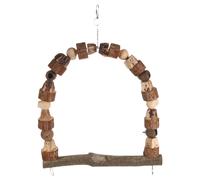 Flamingo Parrot Toy Swing Takkie Brown 33X6X42Cm For Birds