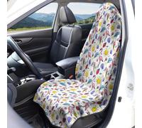 Flamingo Pattern Car Seat Cover Terry Cloth Fabric 1 Piece/2 Pieces