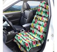 Flamingo Pattern Car Seat Cover Terry Cloth Fabric 1 Piece/2 Pieces