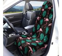 Flamingo Pattern Car Seat Cover Terry Cloth Fabric 1 Piece/2 Pieces