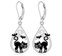 Flamingo Pineapple Owl Tortoise Hummingbird Cardinal St. Patrick's Day Clover Raccoon Halloween Snowflake Earrings for Women Sterling Silver Christmas Jewelry Christmas, Sterling Silver, Zirconia
