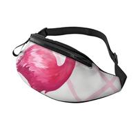 Flamingo Pineapple Stripe Printed Personalized Waist Bag, Lightweight and Versatile Crossbody Bag for Everyday and Outdoor Adventures