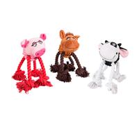 Flamingo Plush Toy Ropey Farm With Squeaker 40 Cm For Dogs Toy