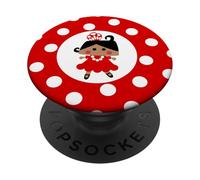 Flamingo Polka Dots PopSockets Adhesive PopGrip