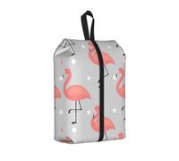 Flamingo Print Durable Travel Shoe Bags for Storage and Packing, Water-Proof Shoe Bag with Smooth Zipper