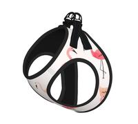 Flamingo. Print Pet Leash Vest,Breathable Mesh Pet Harness, Reflective For Small Medium Dogs Safe Easy Walking