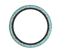 Flamingo Print -Print Best Non-Slip Steering Wheel Cover - Universal Fit For Cars, Suvs & Trucks - Thermal Protection Neoprene Grip