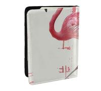 Flamingo Print Printed Passport Holder - 6.5 x 4.5 Inch RFID Blocking Travel Wallet,Stylish Passport Cover,Lightweight Document Organizer for Cards