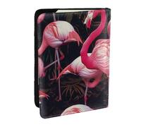 Flamingo Printed Passport Holder - 6.5 x 4.5 Inch RFID Blocking Travel Wallet,Stylish Passport Cover,Lightweight Document Organizer for Cards