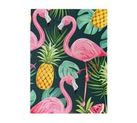 Flamingo Printed Wooden Puzzle 500 Piece, Cute Puzzle Game in Plastic Box for Family Entertainment and Brain Training Gifts