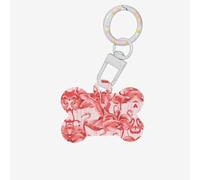 Flamingo Printing Bone Shaped Dog Tag Pet Id Tags,Acrylic Dog Tags Cat Tags with Ring for Dog Cat,Pendant Crafts