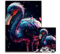 Flamingo Puzzle 1000 Pieces Jigsaw Wooden Jigsaw Puzzles for Adults Brain Challenge Game for Teenagers Family Interaction 1000 PCS(38x26cm)