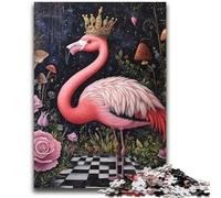 Flamingo Queen JigsawPuzzle 1000 Pieces for Adults,Challenging Game And Family Play for Is Ideal As A Gift for The Whole Family (38x52cm)