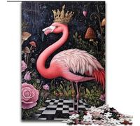 Flamingo Queen JigsawPuzzle 1000 Pieces for Teenagers, for Age 14+ Fun Games Fun Activities at Home, Birthday Gifts, Travel Gifts (50x75cm)