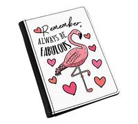 Flamingo Remember Always Be Fabulous Passport Holder Cover