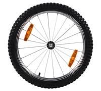 Flamingo Replacement Wheel 20 " for Remco Bicycle Trailer, Rubber/Steel, Ø 51 CM