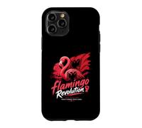 Flamingo Revolution Protest Nature Albanian Flag Case for iPhone 11 Pro