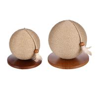Flamingo Scratching Ball Estrella Brown For Cats, Scratching Toy With Jute Rope
