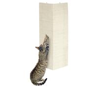 Flamingo Scratching Board Corner Sisal Beige for Cats With Catnip And Wall
