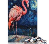 Flamingo Serenade Jigsaw Puzzles Puzzle for Adults Kids. 1000 Piece Whimsical Challenge Toy Educational Game Home Decoration for Adults& Kids Age 14 Years Up 1000pcs (40x28cm)