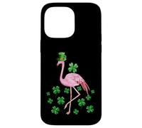 Flamingo Shamrock Leprechaun St Patricks Day Case for iPhone 14 Pro Max