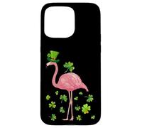 Flamingo Shamrock Leprechaun St Patricks Day Tshirt Gifts Case for iPhone 15 Pro Max