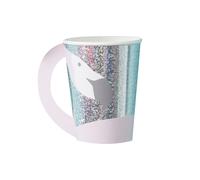 Flamingo Shaped Holographic Paper Party Cups x 8