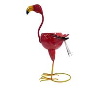 Flamingo Shaped Metal Bird Planter Decorative Flower Planter, Drainage Hole for Patio Balcony Table, Shelf, and Porch Display Bird Shaped Decorative Flower Metal Patio Balcony Tabletop Shelf Garden