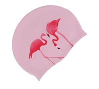 Flamingo Silicone Swimming Cap Waterproof Pink for Women
