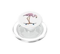 Flamingo Skater Skateboard Sports PopSockets PopGrip for MagSafe