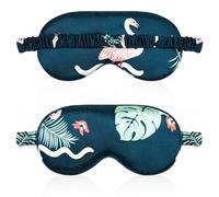 Flamingo Sleep Mask, Silk Sleep Mask,with Adjustable Strap,Comfortable and Super Soft Eye mask Ultimate Sleeping aid,for Women, Men, Side Sleepers,Blocks Light Reduces Puffy Eyes Gifts