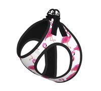Flamingo Small Pet Harness Vest - Full Print Design, Adjustable and Reflective for Safety, Suitable for Small Cats and Dogs Pet leash vest
