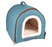 Flamingo Snoozebay Cat House Blue 35X35X45 CM Hideaway Cat Head