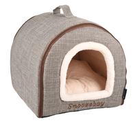 Flamingo Snoozebay Sleeping Place House Cat Head 45X35X35 CM Brown Cat Supplies