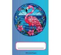 Flamingo Stained Glass Journal Notebook