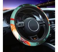 Flamingo Steering Wheel Cover Universal 15 Inch Sports Style Elastic Breathable Comforts Car Steering Wheel Accessories